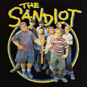 The Sandlot Movie T-shirt Black Unisex Size Large Retro 90s